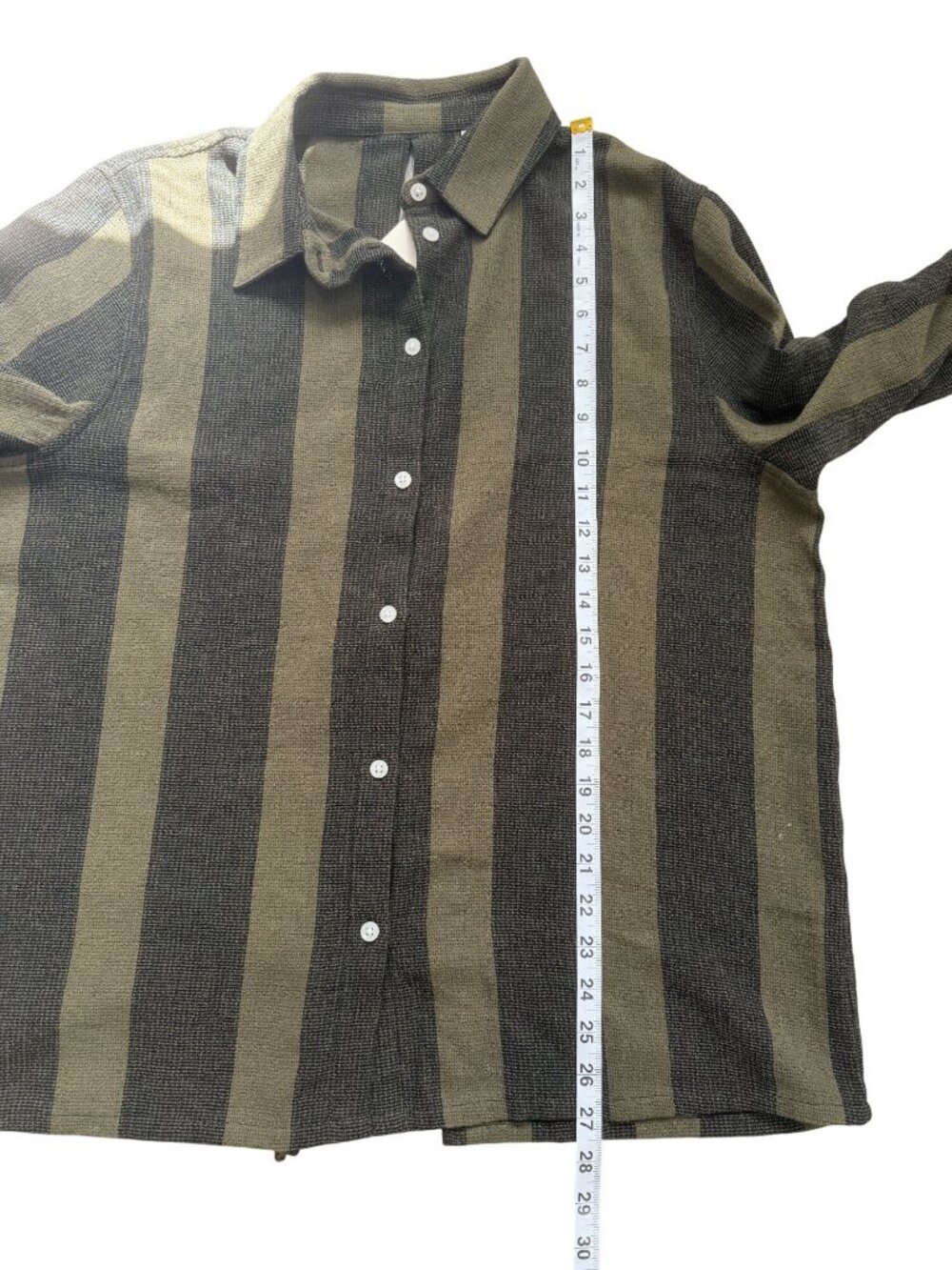 Dandy Del Mar Womens Size M Sevilla Top Onyx Green Button-Up Long Sleeve NEW - Picture 7 of 7